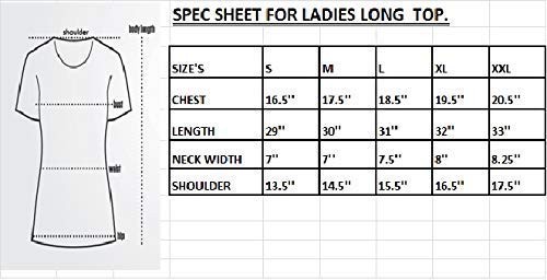 Women's Cotton Printed long Regular Fit Round Neck Top/T-shirt/Tshirts