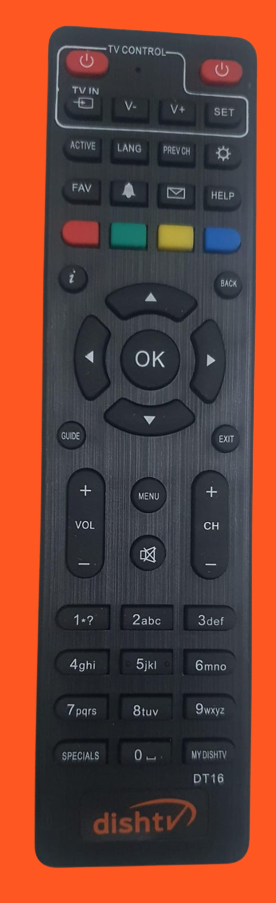 Sayeny Dish Tv New Model No. DT16 Remote Compatible with Dish Tv Zenega-4, Dish Tv Tru HD, Dish Tv HD Plus Set Top Box Remote Controller  (Black)