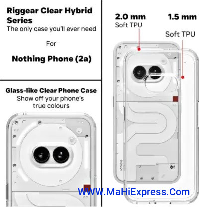 Sayeny Back Cover for Nothing Phone 2a / Nothing Phone 2a Plus  (Transparent, Flexible, Pack of: 1)