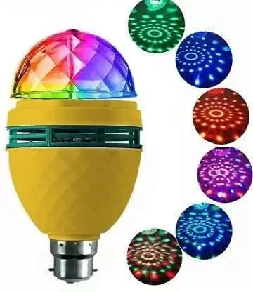 Sayeny Pooja Store 360 Degree Rotating Led Rotating Bulb Disco Led Light For Home Pooja Temple Party Home Diwali Decoration