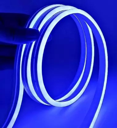 Sayeny 3.3 Feet Neon Lights with 12V Adaptor - Wall Decor Led Strips Lights for Decoration,Cuttable Flexible Decorative Lights for Customized Name |Waterproof Rope Light for Indoor,Outdoor(Blue)