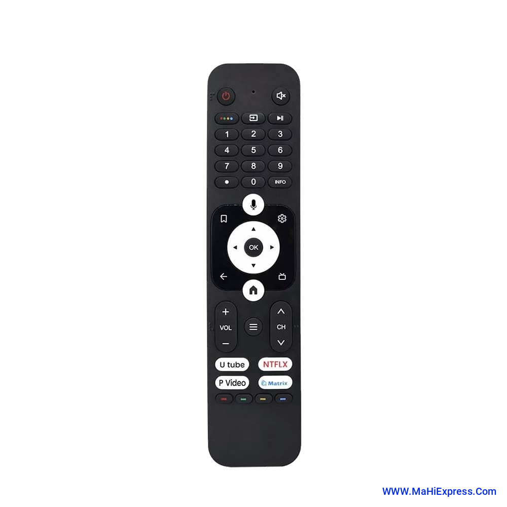 Sayeny Smart Android 4K Television L43FG L50FG L55FG L65FG M65UG M55UG M50UG M43UG 32K7G Model's Compatible with Haier Google Tv Remote Original HTR-U31 Part Number Suitable Remote Controller (Black)