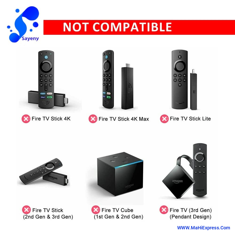 Sayeny Smart Compatible Remote Control for Onida Smart Led TV and Amazon Basic Replacement of Original remotes Matches Exactly with Key Function as Shown in Listing Image - Non Voice Remote Control