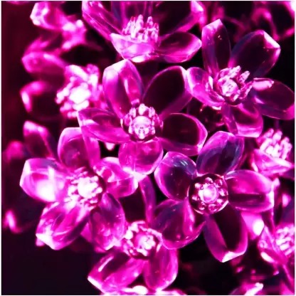 Sayeny Flower Fairy String Lights, 3 Meter 20 LED Christmas Lights for Diwali Home Decoration (Pink)