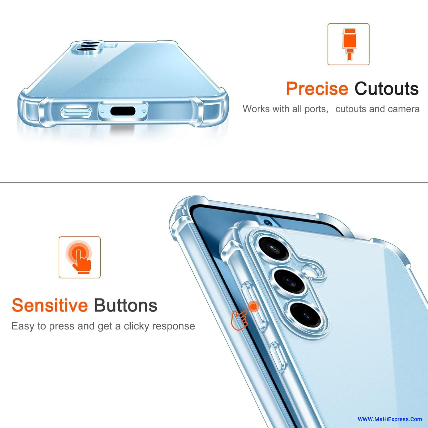 Back Cover for Samsung Galaxy S24 FE  (Transparent, Magsafe, Pack of: 1)