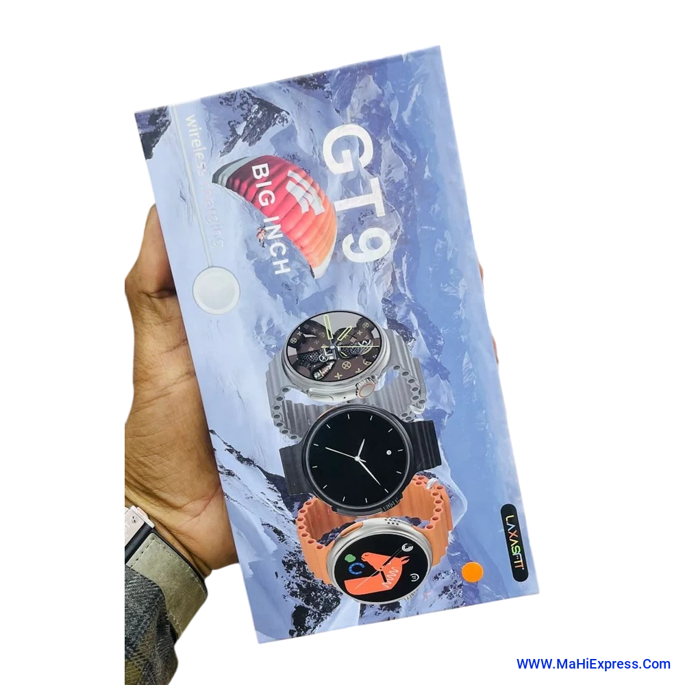 GT9 Smart Watch 2.01"HD Large Screen Wristwatch Series Watch Bluetooth Call Heart Rate Sleep Movement Monitoring Fiess Smartwatch