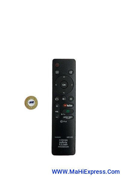 Sayeny Smart TV Ch URC-209 LED Suitable for Lloyd,CooCqq, Akai, Infinix, Compaq,Thomson, Haier 5501 with YouTube Prime Video Keys Remote Controller(Old Remote Exactly Same Remote Will Only Work Black)