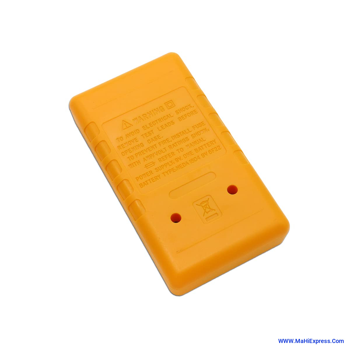 Electronic Spices Small Digital Multimeter, Multipurpose Electric meter Yellow/Red