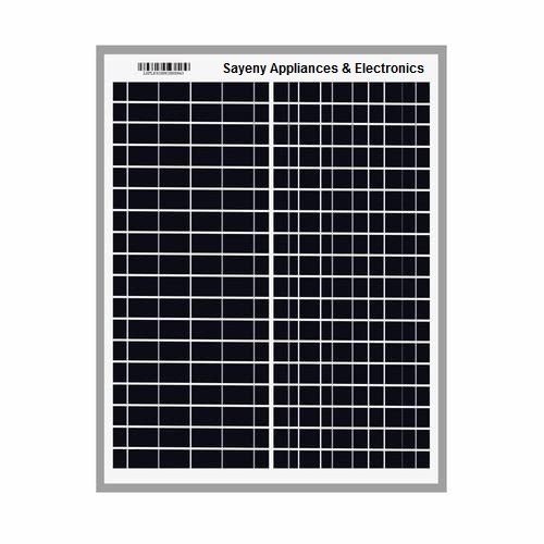 Sayeny Solar Panel 25W-12V for Home Lighting System, DIY Projects, Small Battery Charging(7Ah)| Pack of 1 | Max. Current - 1.04 amps & Max. Voltage - 19.25 Volts, Performance Warranty 25 Years