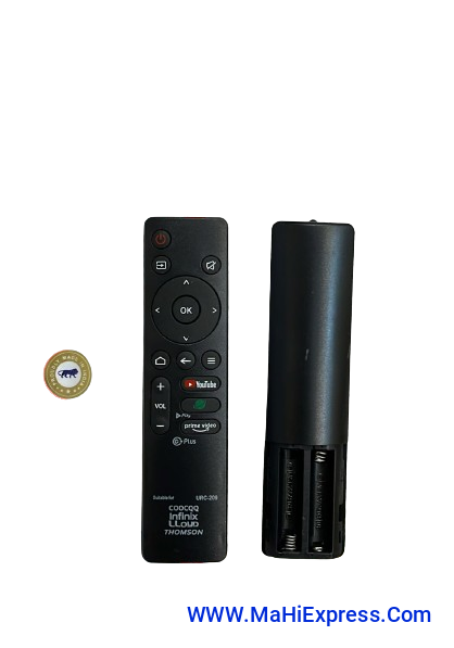 Sayeny Smart TV Ch URC-209 LED Suitable for Lloyd,CooCqq, Akai, Infinix, Compaq,Thomson, Haier 5501 with YouTube Prime Video Keys Remote Controller(Old Remote Exactly Same Remote Will Only Work Black)