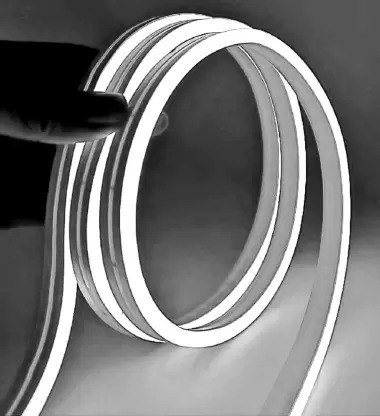 Sayeny 3.3 Feet Neon Lights with 12V Adaptor - Wall Decor Led Strips Lights for Decoration,Cuttable Flexible Decorative Lights for Customized Name |Waterproof Rope Light for Indoor,Outdoor (White)