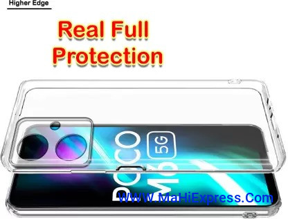 Sayeny Back Cover for Poco M6 5G  (Transparent, Flexible, Silicon, Pack of: 1)