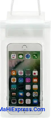 Sayeny Pouch for waterproof pouch cover bag combo, Cell Phone case All Mobile Phones, Swimming Underwater  (White Waterproof, Silicon, Pack of: 1)