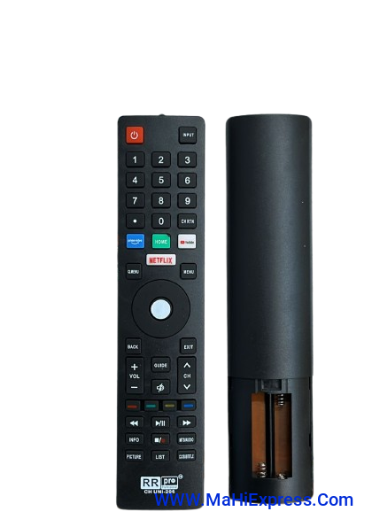 Sayeny SOLIQ LED Remote with Home Key CH UNI-206 Compatible with BPL/Onida Chinese Smart Universal LED LCD TV Remote Controller (Black) (Your Old Remote Must be Exactly Same)