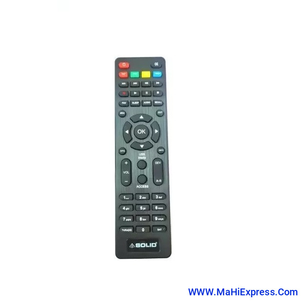 Sayeny Solid Old 6363 Remote Compatible with Solid Set Top Box Remote Controller  (Black)