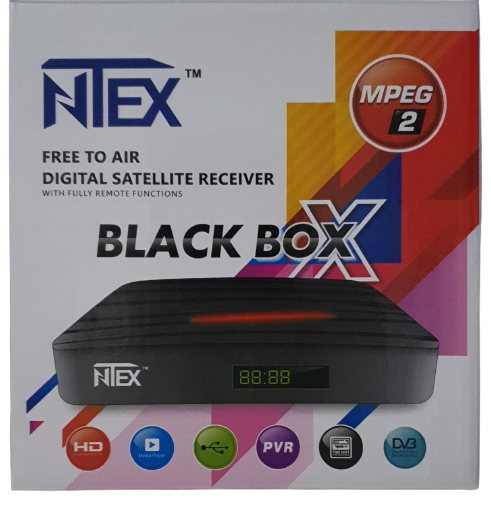 Sayeny Ntex Doordarshan Freedish MPEG 2 Standard Definition Set Top Box for FreeDish 90+ channels (Black)