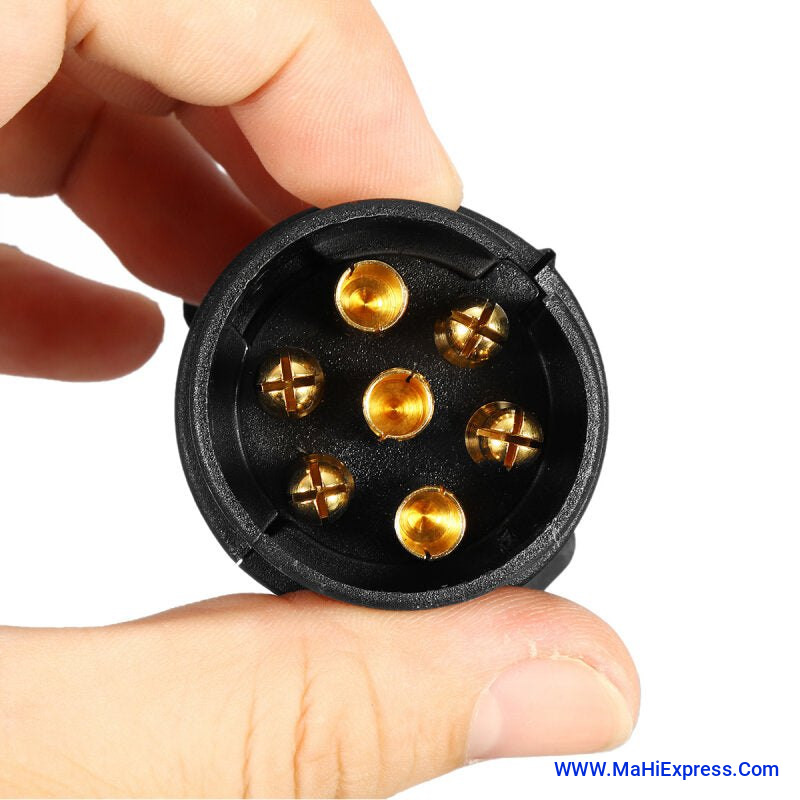 Sayeny 7-Pin Trailer Caravan Plug 7 Way Towing Car Wiring Connector Adapter 12V | 20AMP Parts & Accessories | Car & Truck Parts | Exterior | Towing & Hauling