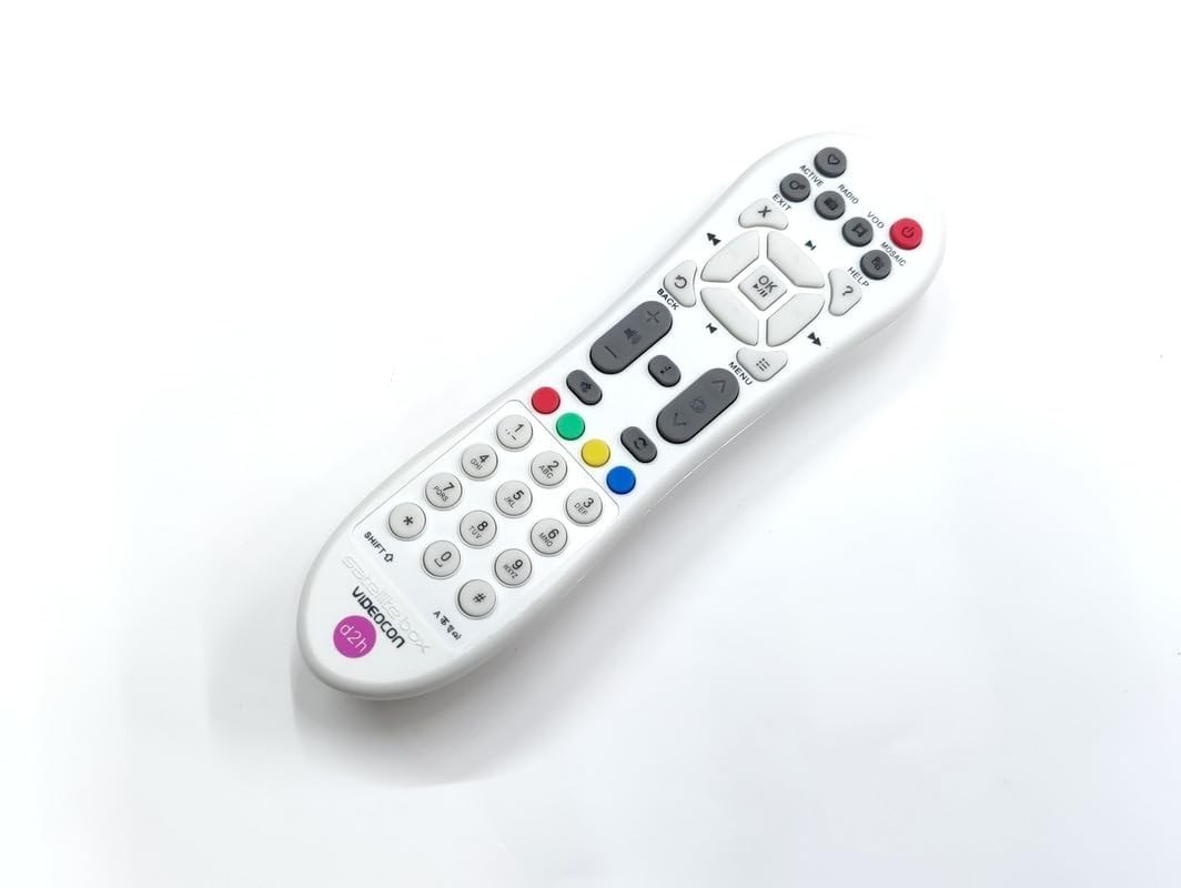 Sayeny Videocon D2H Old Dish Remote Compatible with Videocon D2H Dish Remote Remote Controller  (White)