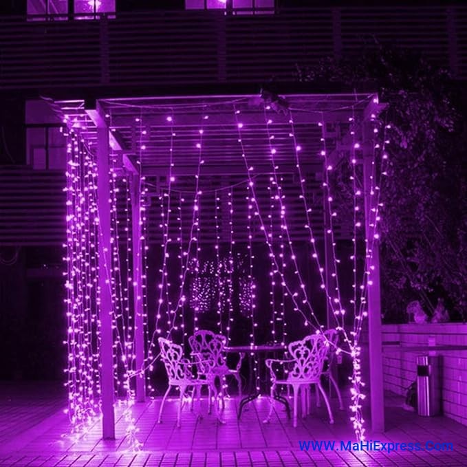 Sayeny Galaxy Pixel Light | Festive Ladi Lights | 13 Meter | 40 LEDs | Purple | Pack of 1 | Direct 2-pin Plug | BIS Safe Wire | for Home Decoration, Diwali, Festival, Birthday, Marriage