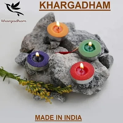 Sayeny Candles Paraffin Wax Candles Tea Light, 3 hr Burn time, No Residue Diwali Decoration,Smokeless, (Multicolour 100 PC Unscented)