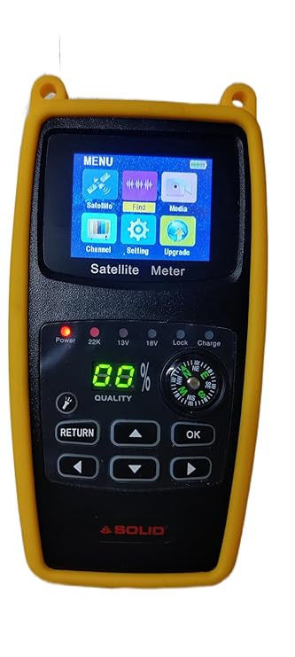 Solid SF-630 TV Digital Satellite DB Meter with 2600 mAh Long Life Battery(with Mer+BER+Spectrum Analyzer+Video Play)