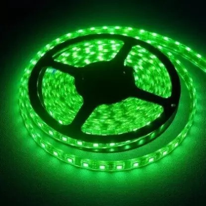 Sayeny 4 Meter LED Strip Lights |120 Led RGB Strip Light with Adaptor |Operated with LED Lights for Home Decoration, Bedroom,Diwali Decoration & False Ceiling (Green)