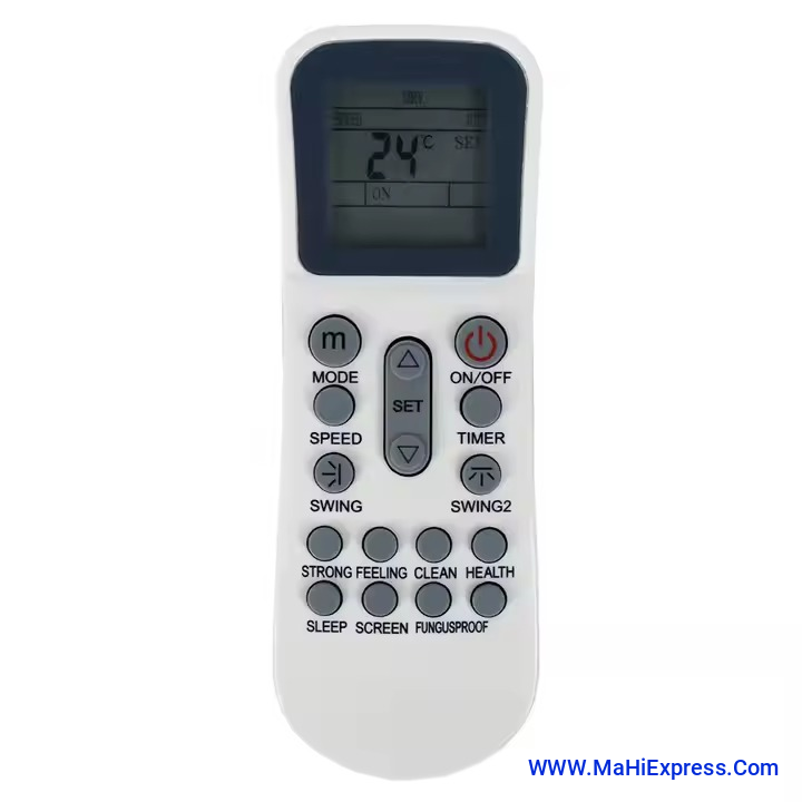 Sayeny A/C Remote Control Digital LED Display for LLOYD AC Remote Compatible For Lloydd Ac Remote/Lloyd Split Ac Remote/Lloyd Window Ac Remote (Model AC133-VE-125), White