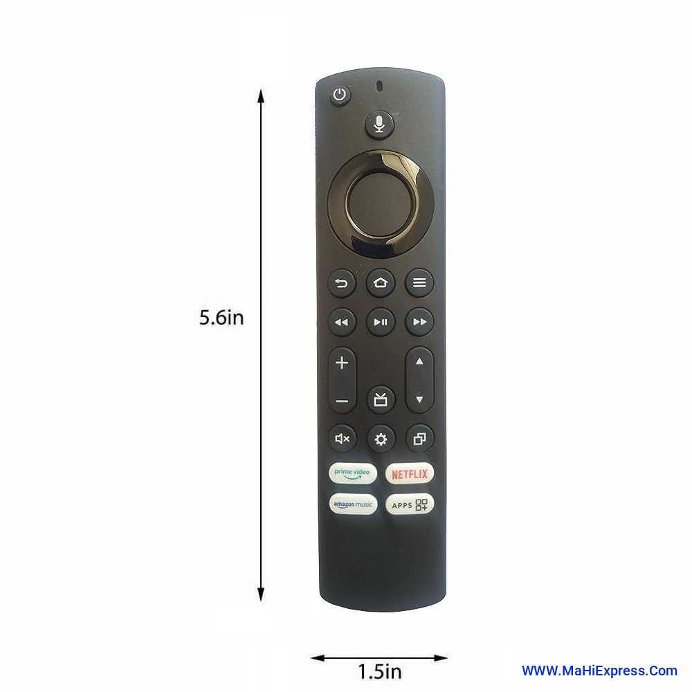 Sayeny Compatible Remote Control Onida Smart Led TV and AmazonBasic Replacement of Original remote Matches Exactly with Key Function as Shown in Listing Image - with Onida 43FIF3 2022 (Voice Function)