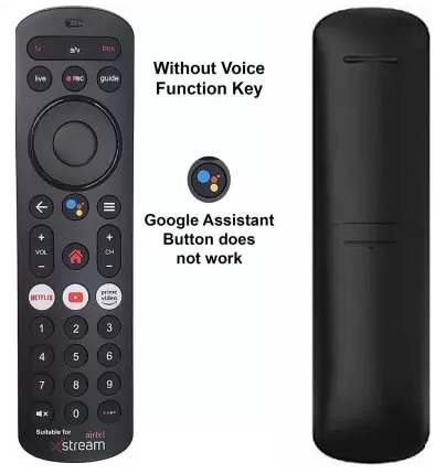 Sayeny Android Non - Voice Assistant Remote Compatible with Airtel Xstream DTH Set Top Box Remote Controller  (Black)