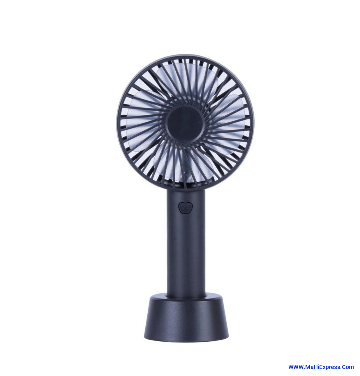 Sayeny Portable Mini Fan - Rechargeable Hand Fan with 3 Adjustable Speeds, 2000mAh Battery, Lightweight Design, Low Noise, and Easy Portability for Indoor and Outdoor Use (Deep Black)