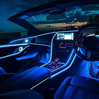 Sayeny 3.3 Feet Neon Lights with 12V Adaptor - Wall Decor Led Strips Lights for Decoration,Cuttable Flexible Decorative Lights for Customized Name |Waterproof Rope Light for Indoor,Outdoor(Blue)