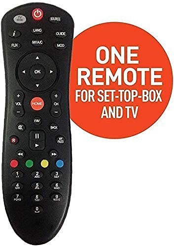 Sayeny Dish Plus Remote Compatible with SD/HD Set Top Box Dish TV Remote Controller  (Black)