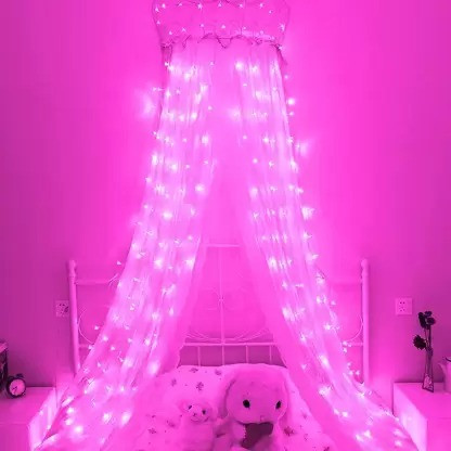 Sayeny 15 Meter Decorative 42 (Pink) LED String Light Plug for Indoor & Outdoor Decorations,String Lights for DIY, Party, Home Decor, Christmas, Diwali