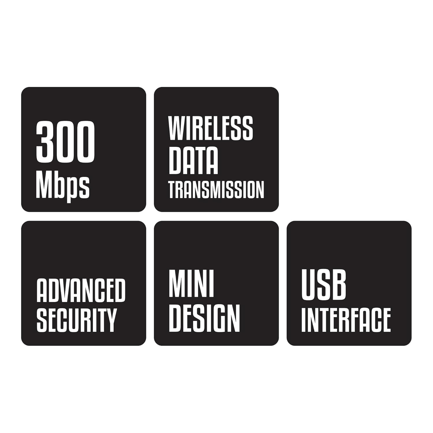 Zebronics USB300WF1 WiFi Dongle Mini Adapter,Supports 300Mbps Wireless Data Transmission Rate with Access Point Mode for Hotspot (Black)