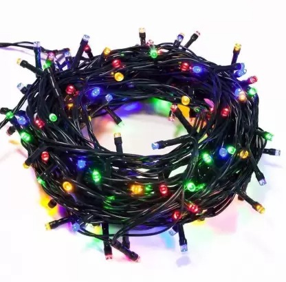 Sayeny Copper Multicolor Led Rice Light For Decoration 35 LEDs 10 Meter String Series Light For Diwali Christmas Indoor Outdoor Decoration (Pack Of 1)