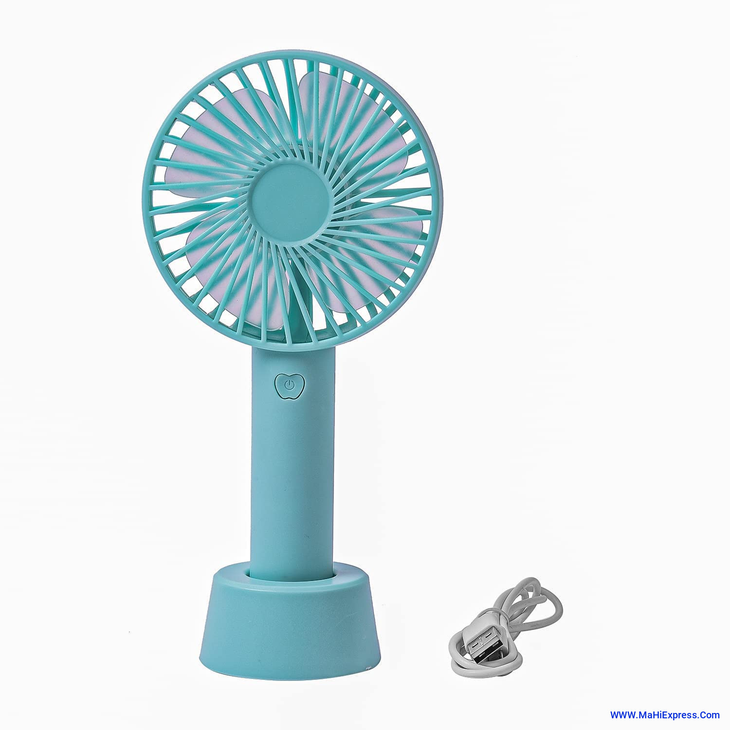 Sayeny Portable Mini Fan - Rechargeable Hand Fan with 3 Adjustable Speeds, 2000mAh Battery, Lightweight Design, Low Noise, and Easy Portability for Indoor and Outdoor Use (Deep Blue)