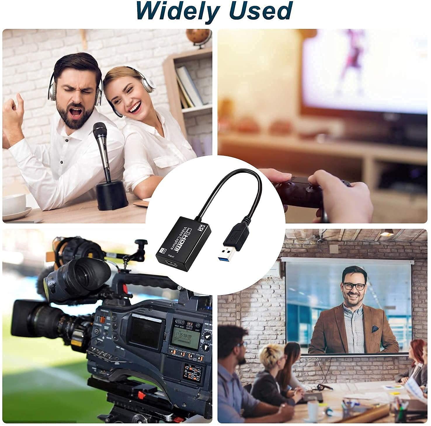 Sayeny 4K USB 3.0 to HDMI for Video Capture Record Box 1080P HDMI USB Capture Card Adapter for Game Record Live Stream