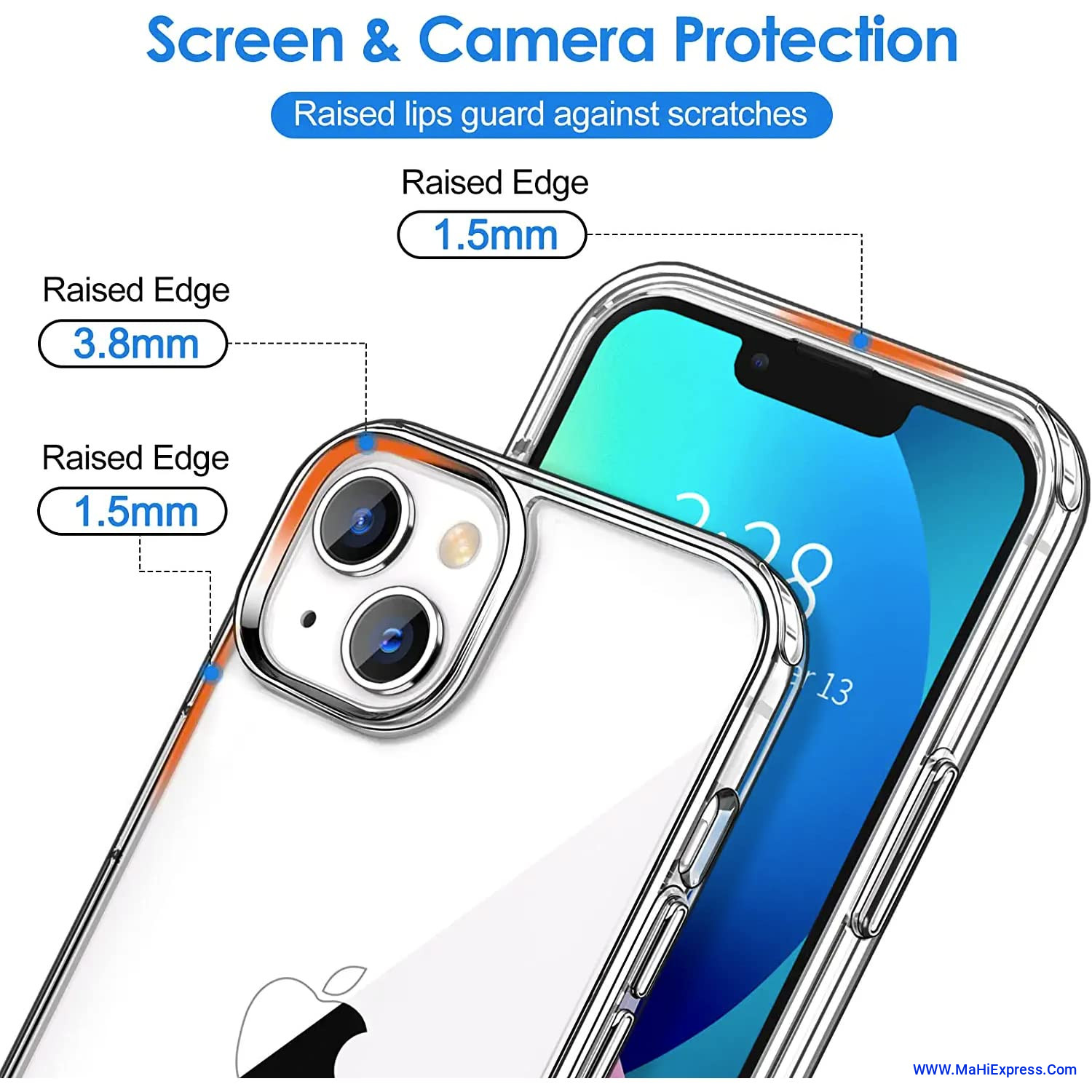 Back Cover for APPLE iPhone 14 Plus  (Transparent, Shock Proof, Pack of: 1)