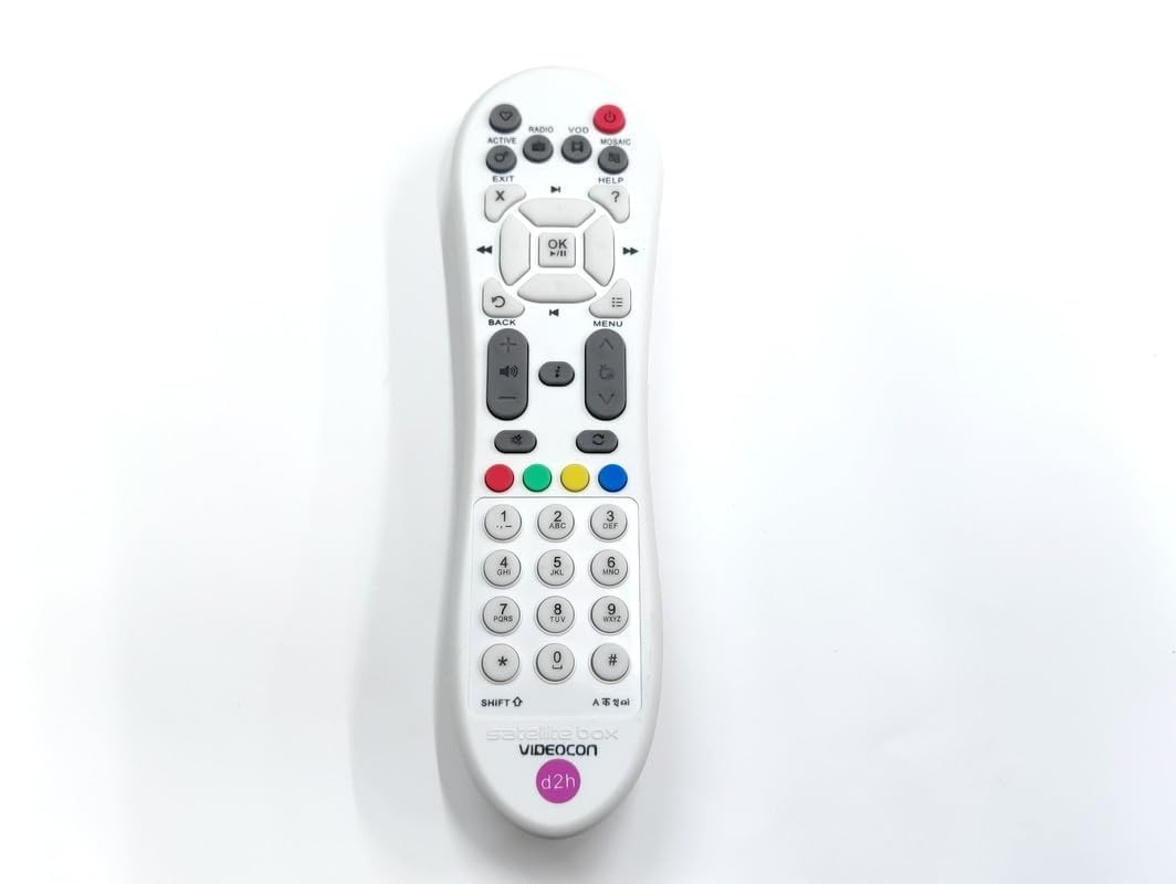 Sayeny DTH Remote Control Compatible for Videocon D2H Set Top Box Remote DTH | Set Top Box Remote No. 125 - Not RF - Please Match The Image with Your Old Remote