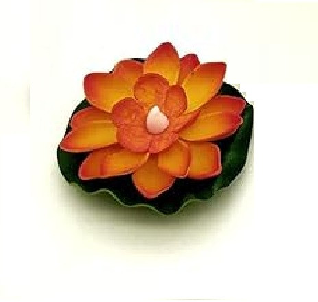 Sayeny Sensor Water Floating Smokeless Candles & Lotus Flowers Sensor Led Tea Light Unbreakable for Outdoor and Indoor Festival Decoration (Multicolor, Pack of 2,Plastic)