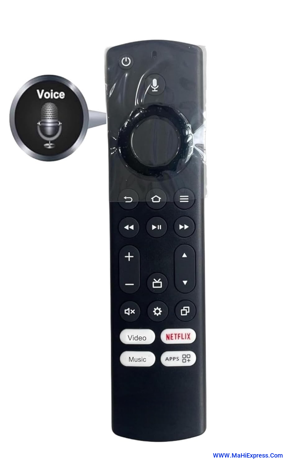 Sayeny Compatible Remote Control Onida Smart Led TV and AmazonBasic Replacement of Original remote Matches Exactly with Key Function as Shown in Listing Image - with Onida 43FIF3 2022 (Voice Function)
