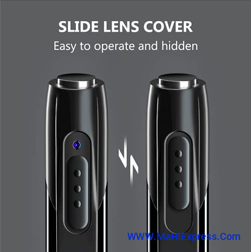 Sayeny Spy 1080P Full Hd Pen Camera Hidden 100 Minutes Pen Battery Life Pocket Security Indoor Outdoor Body Camera with Video Audio Recording Secret Pen Recorder with Free OTG Cable