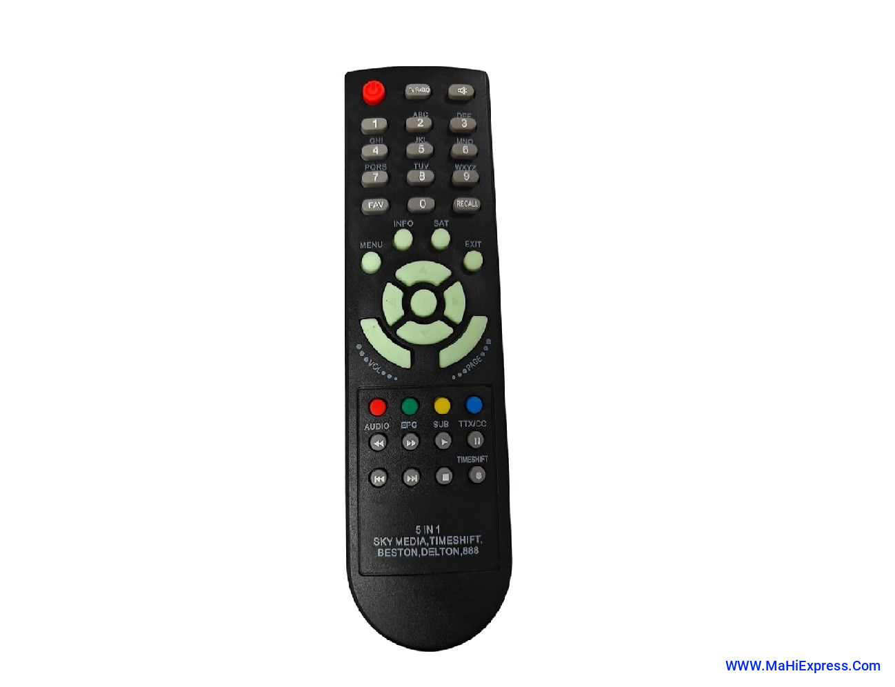 Sayeny DTH Set Top Box Remote Compatible for DVB (Free Dish) Set Top Box Remote with Time & Shift Function, pagaria 5050, STB2320,Sky Media, Timeshift,Beston, Delton 888