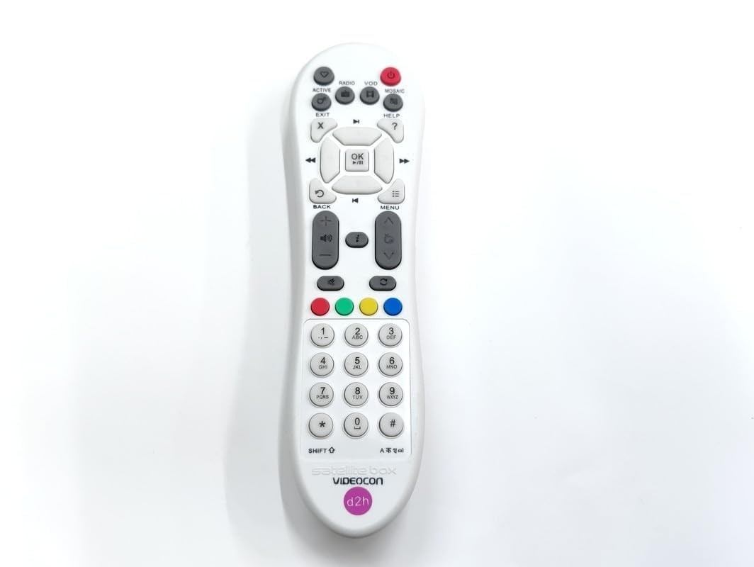 Sayeny Videocon D2H Old Dish Remote Compatible with Videocon D2H Dish Remote Remote Controller  (White)