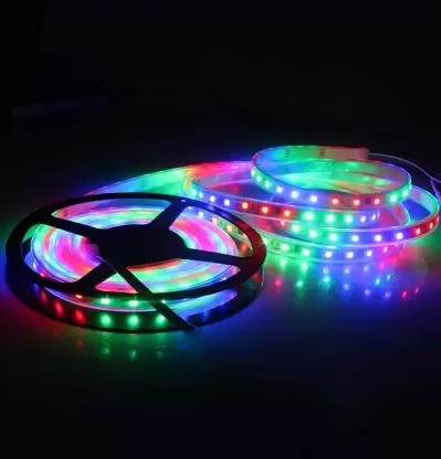 Sayeny 4 Meter LED Strip Lights |120 Led RGB Strip Light with Adaptor |Operated with LED Lights for Home Decoration, Bedroom,Diwali Decoration & False Ceiling (Multicolor)