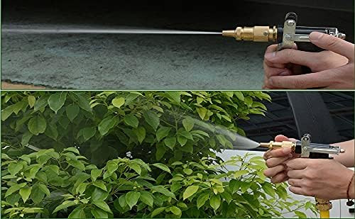 Sayeny Metal Trigger Pressure Washing Water Spray Gun Brass Nozzle Water Jet Hose Spray Gun for Gardening and Washing Bike/Car Floor Cleaning (Black Metal Spray Gun)-2024