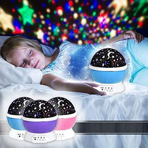 Sayeny Star Master Galaxy Night Projector Lamp Ceiling Led Light 360 Rotating Colorful Lights Starry Space Projection Home Room Decoration Design, Toys Gift for Kids Boy Girl, Plastic, Multicolor