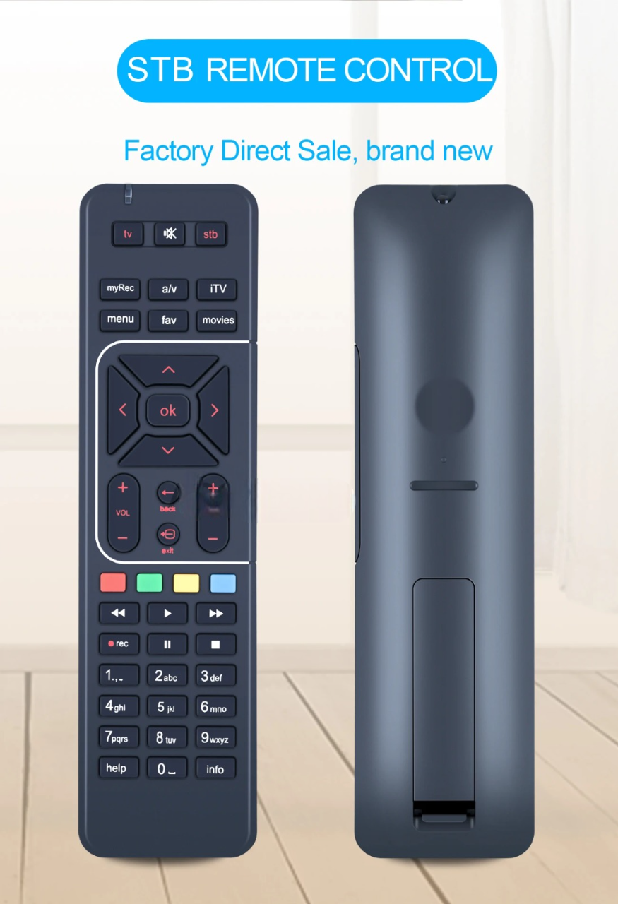 Airtel DigitalTV DTH Television, Setup Box Remote Compatible for SD and HD Recording (Black)