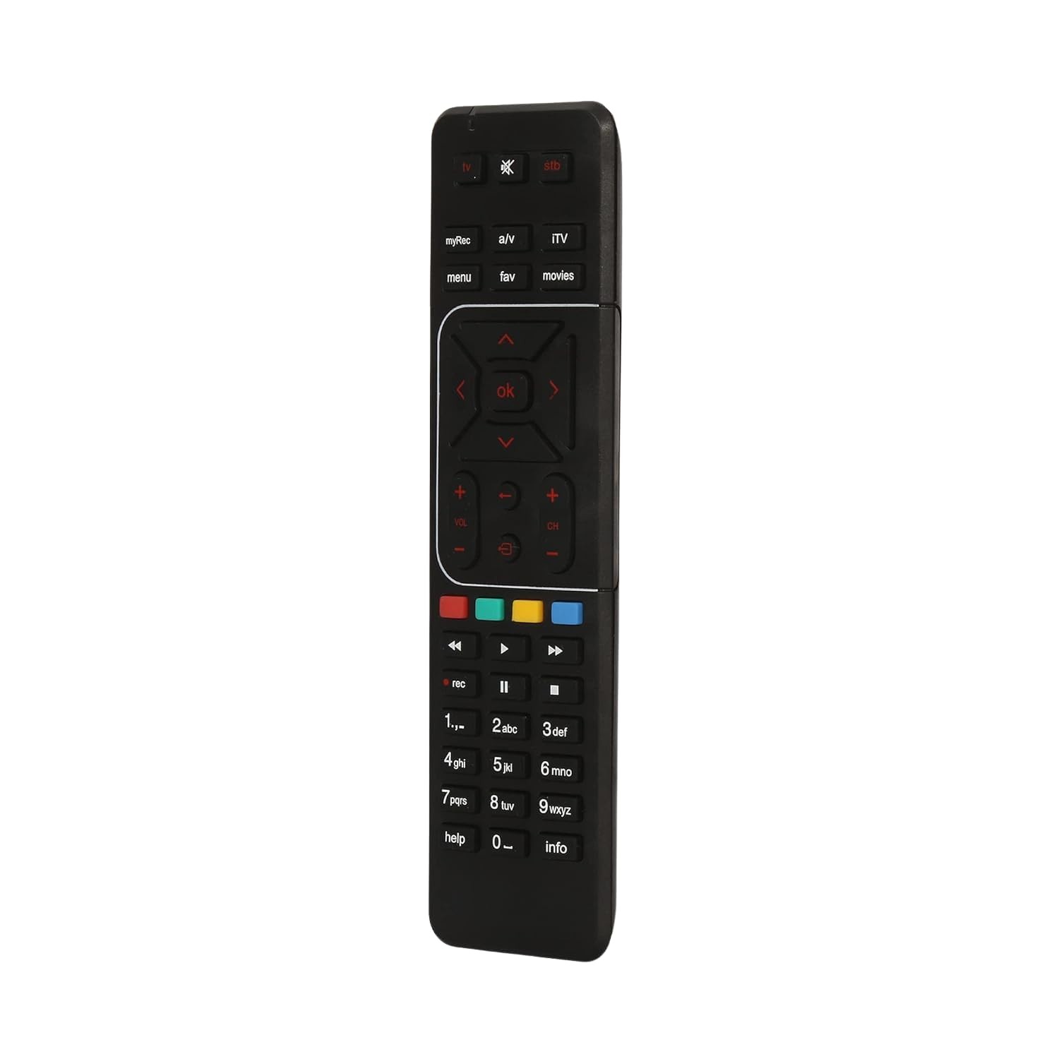Sayeny Remote Compatible for Airtel Digital TV Remote HD/SD Box Support with Recording Option [ Compatible for Airtel Remote Control ]