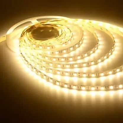 Sayeny 4 Meter LED Strip Lights |120 Led RGB Strip Light with Adaptor |Operated with LED Lights for Home Decoration, Bedroom,Diwali Decoration & False Ceiling (Warm White)